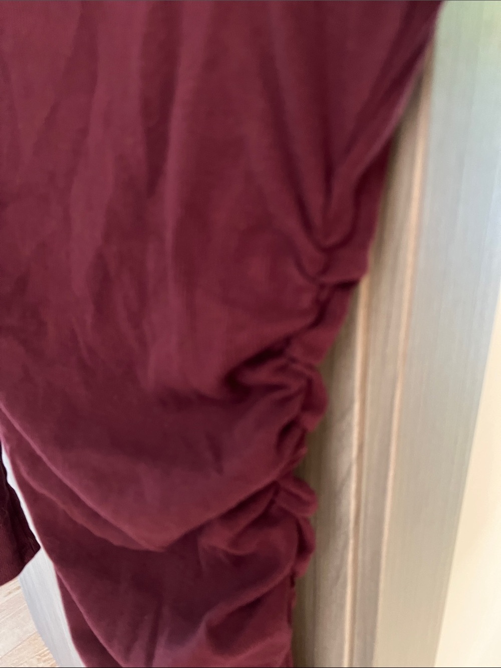 NWT REVOLVE Australia SHOWPO Lucy ribbed midi dress US 4 ruched bodycon wine - Picture 10 of 11